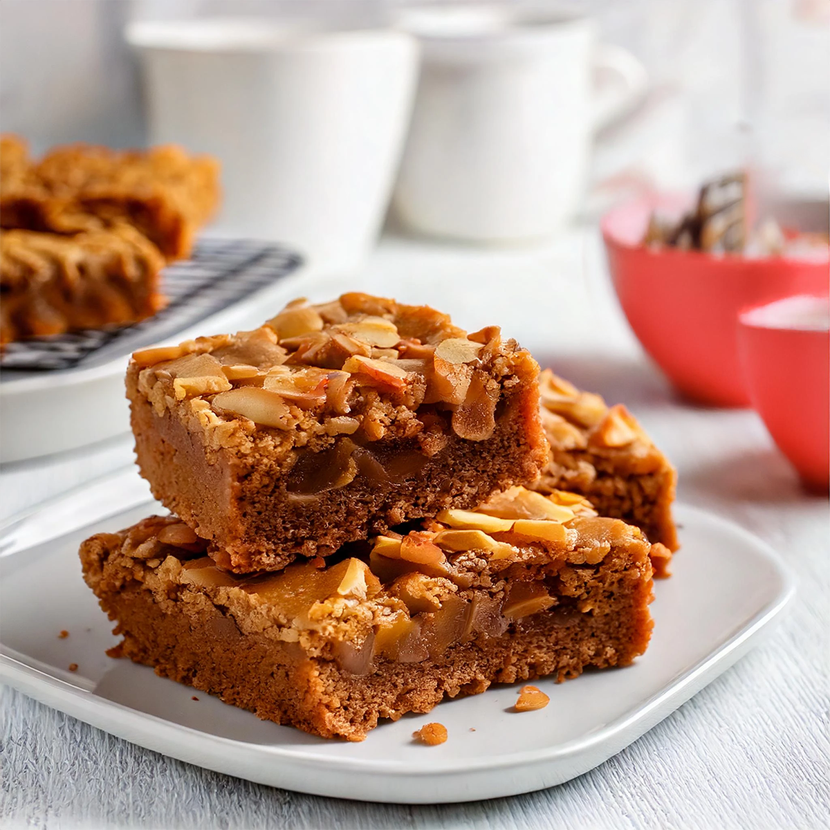 Salted Butterscotch Apple Bars