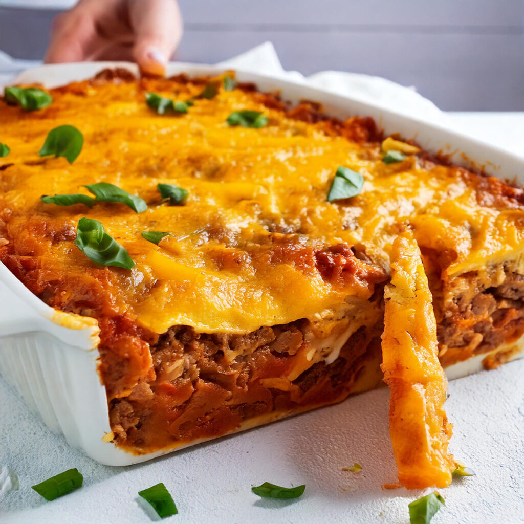 Dorito Meatloaf Casserole