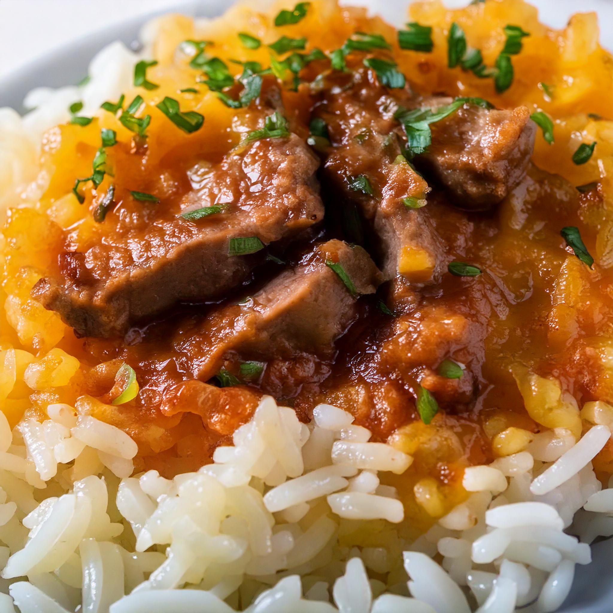 French Onion Ground Beef and Rice Casserole