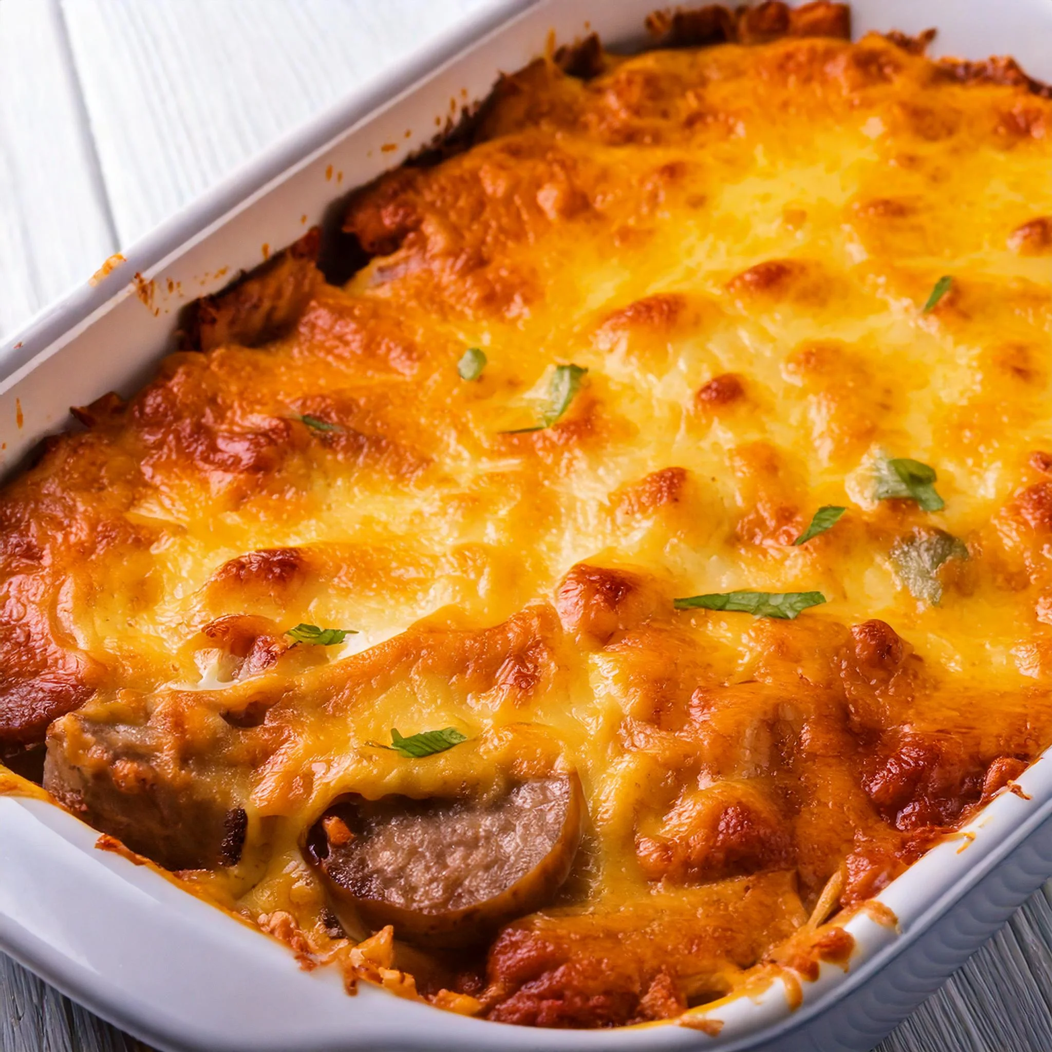 Cheesy Hamburger Potato Casserole