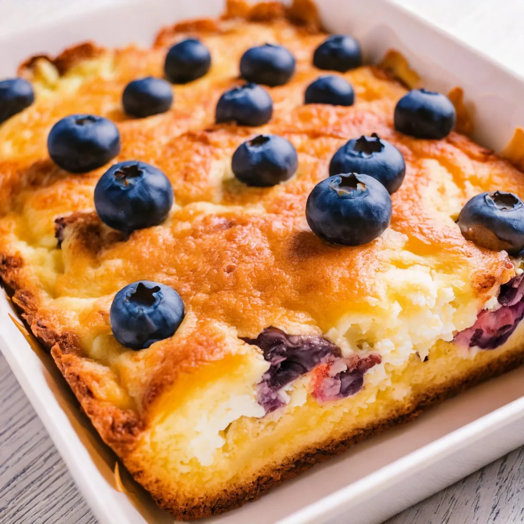 Nutritious Blueberry Cottage Cheese Breakfast Bake