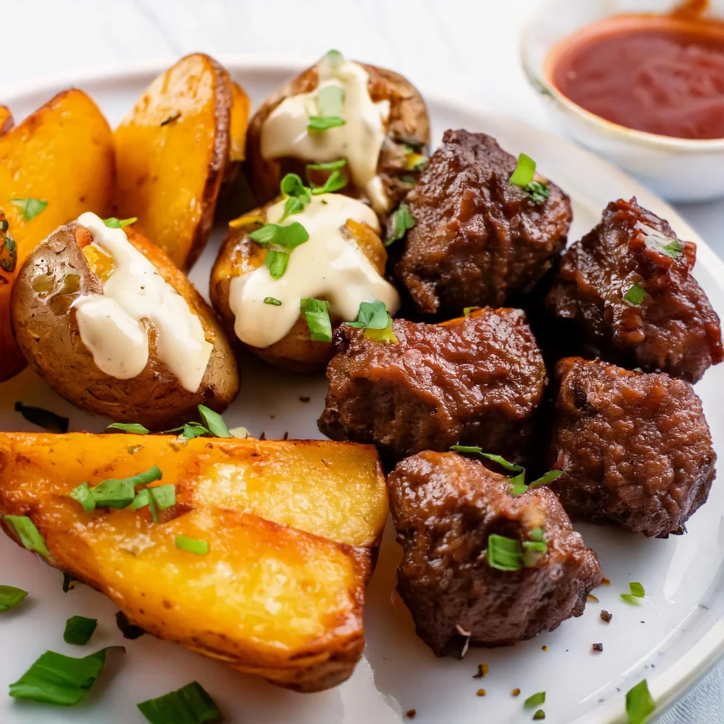 Loaded Baked Potato with Steak Bites: A Hearty and Delicious Meal