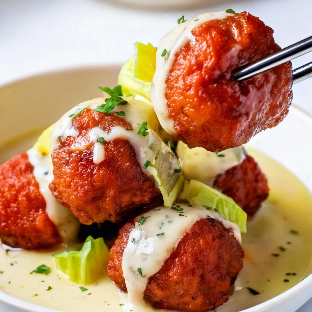 KOREAN BBQ MEATBALLS WITH SPICY MAYO DIP