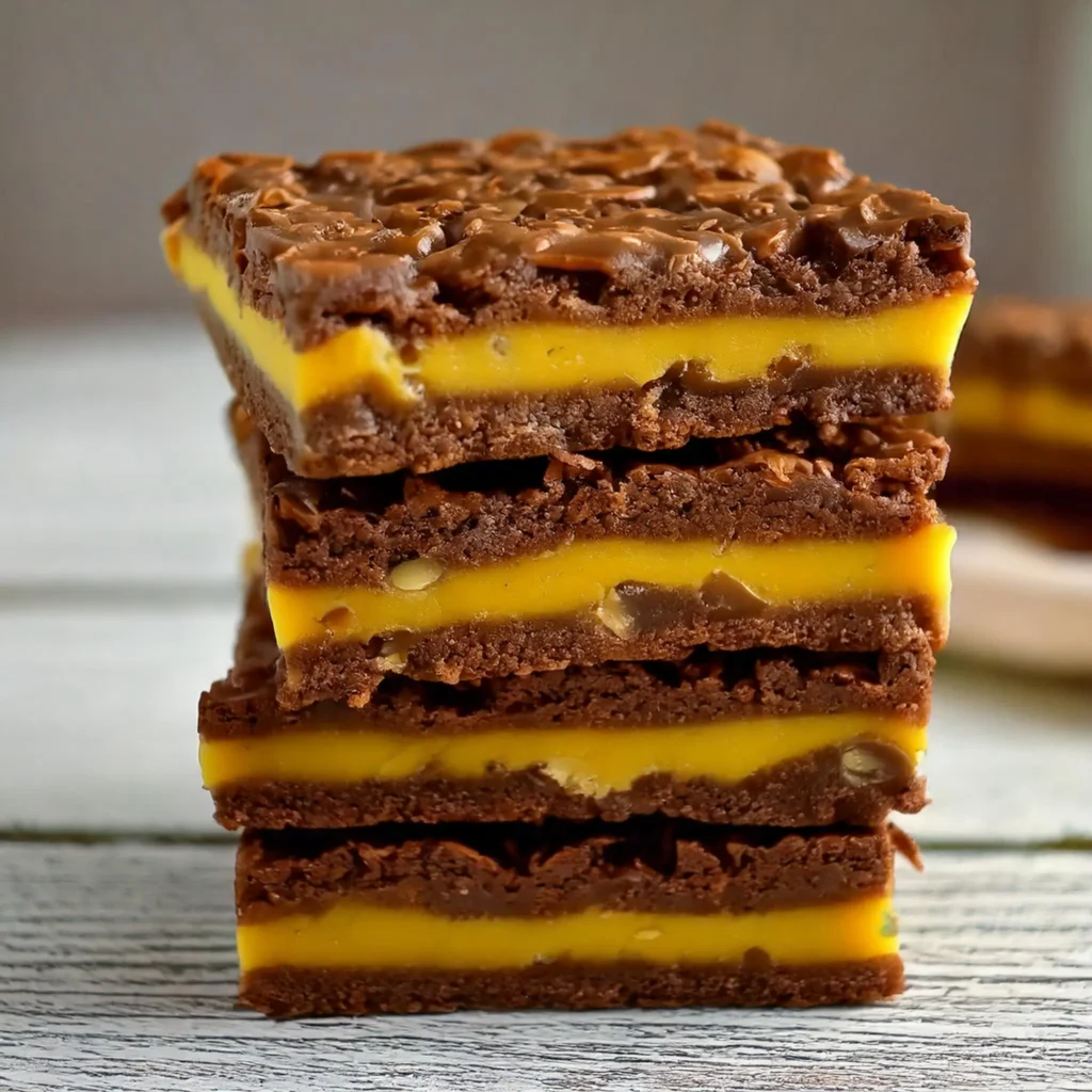 Caramel Fudge Crunch Bars