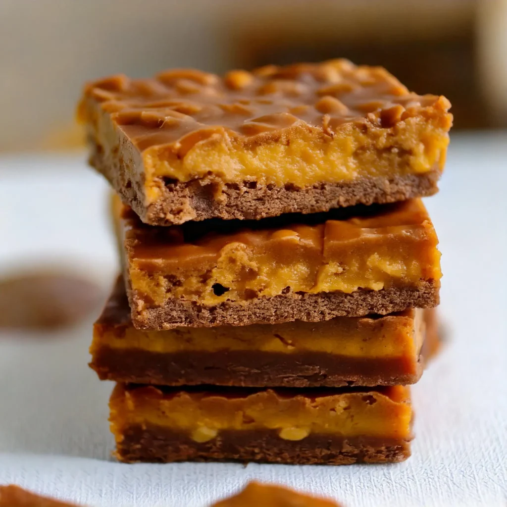 Caramel Fudge Crunch Bars recipe