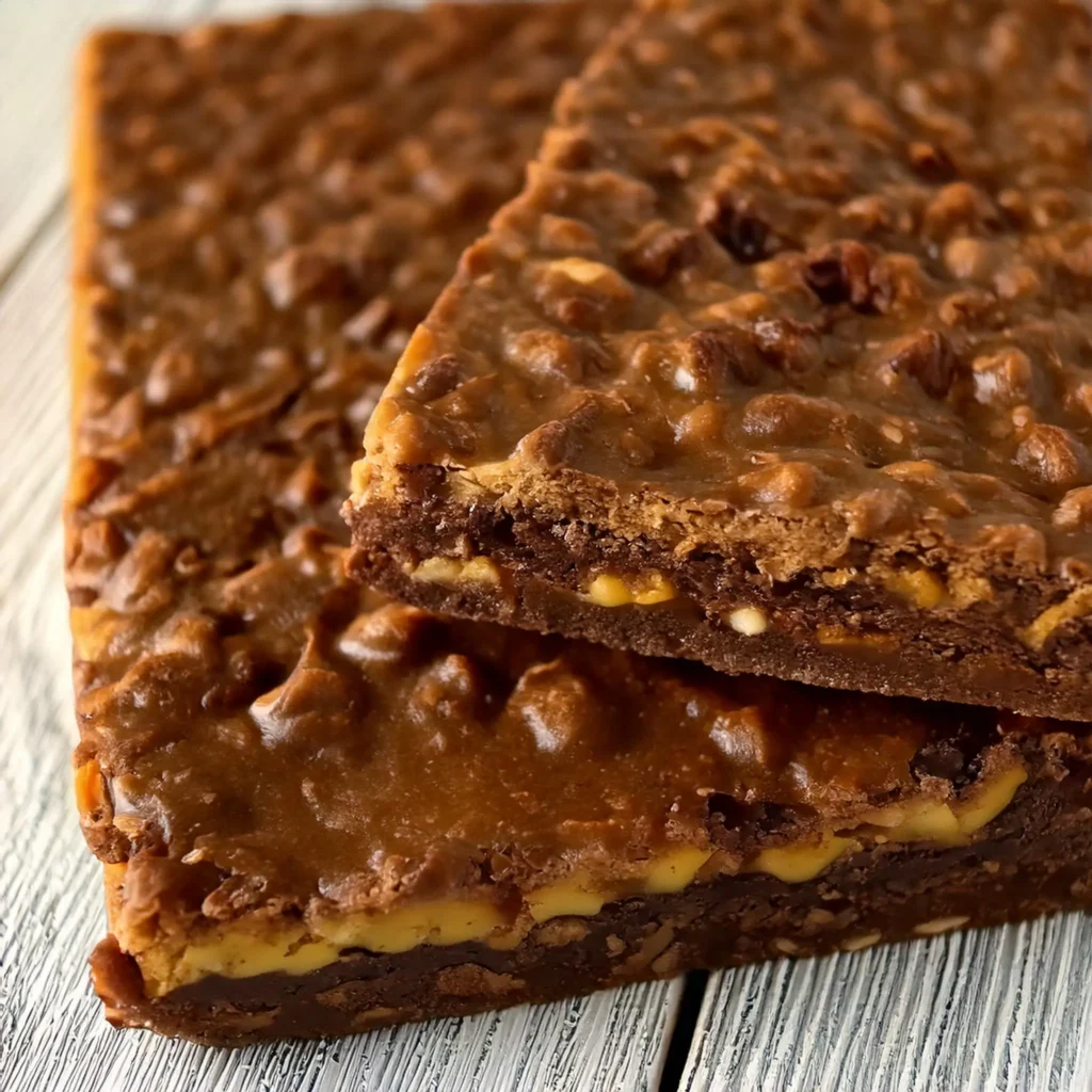 Caramel Fudge Crunch Bars