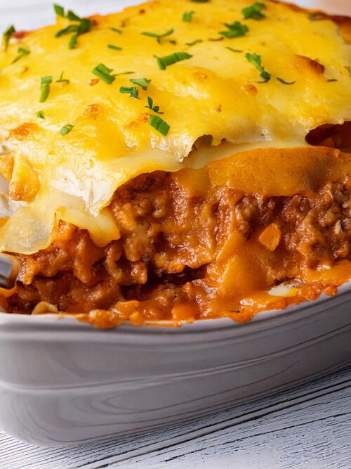 Cheddar Bay Ground Beef Cobbler