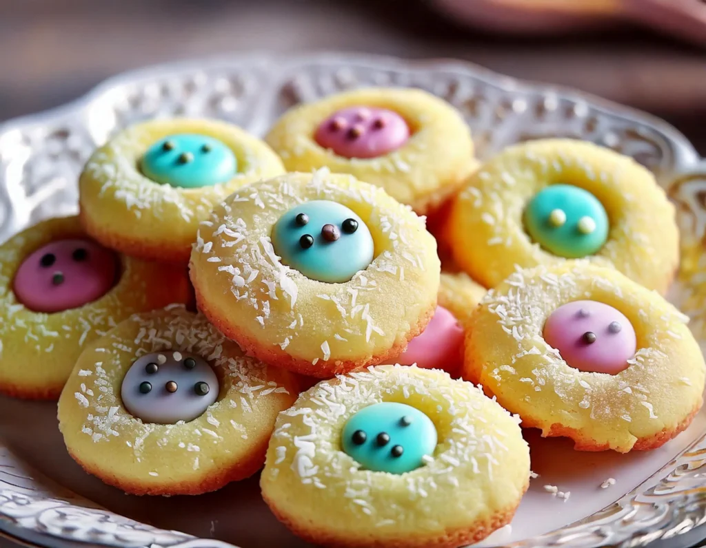 Easter Bunny Button Cookies