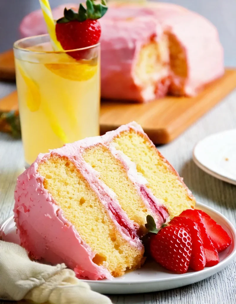 Easy Strawberry Lemonade Cake4