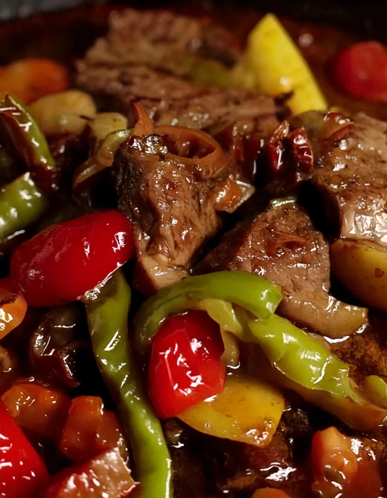 Crock pot Pepper Steak 