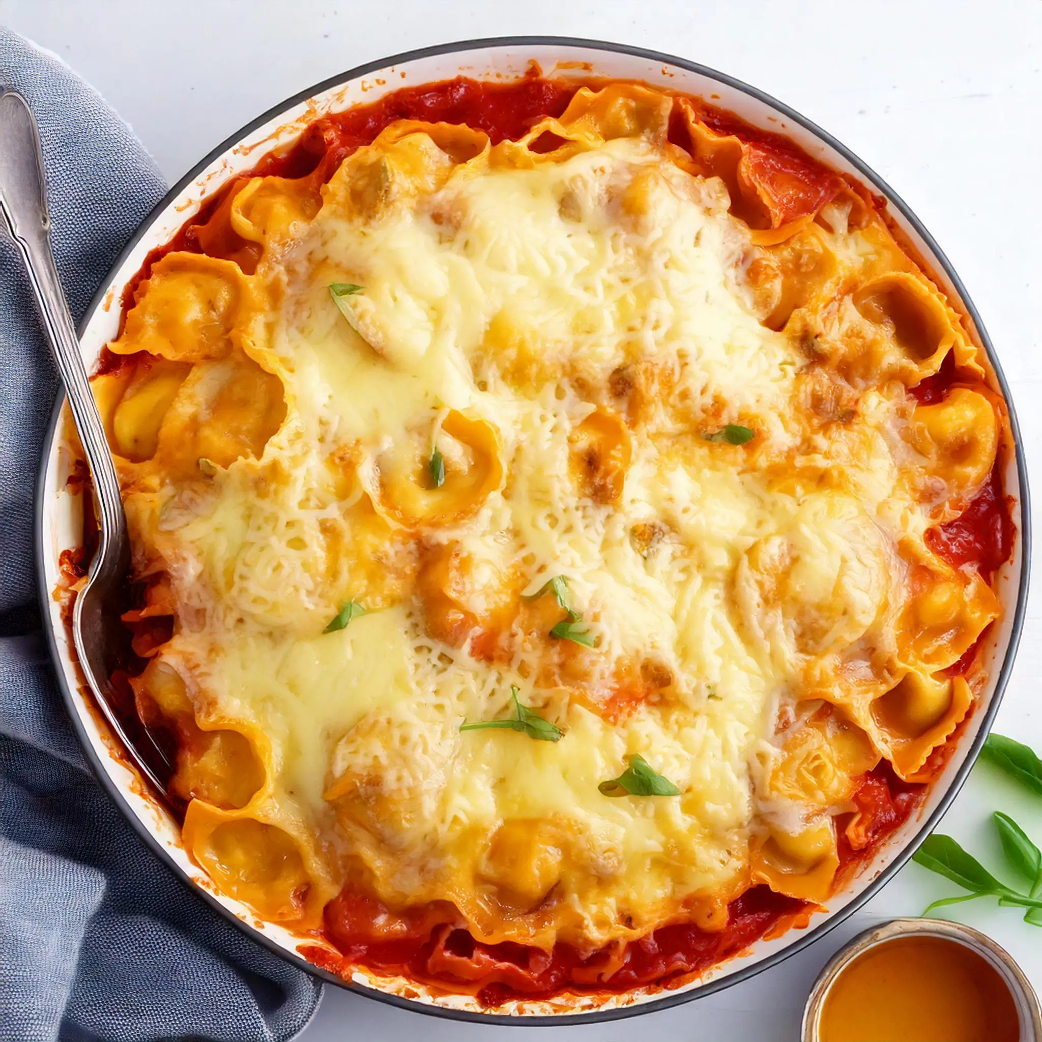 One-Pot Tortellini Lasagna