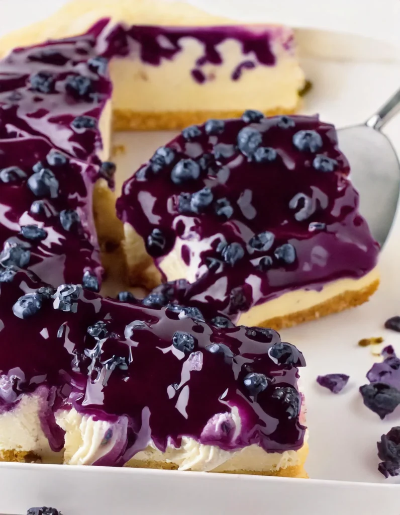 No-Bake Blueberry Cheesecak