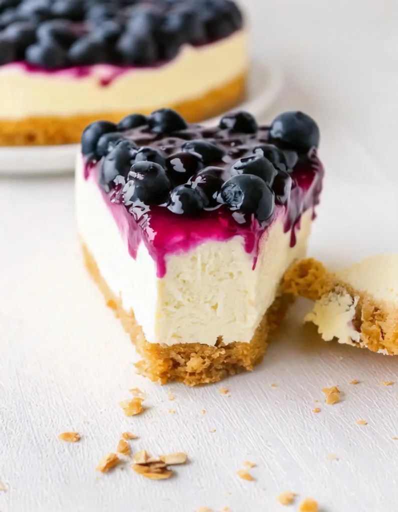 No-Bake Blueberry Cheesecak