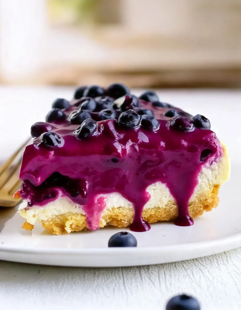 No-Bake Blueberry Cheesecak