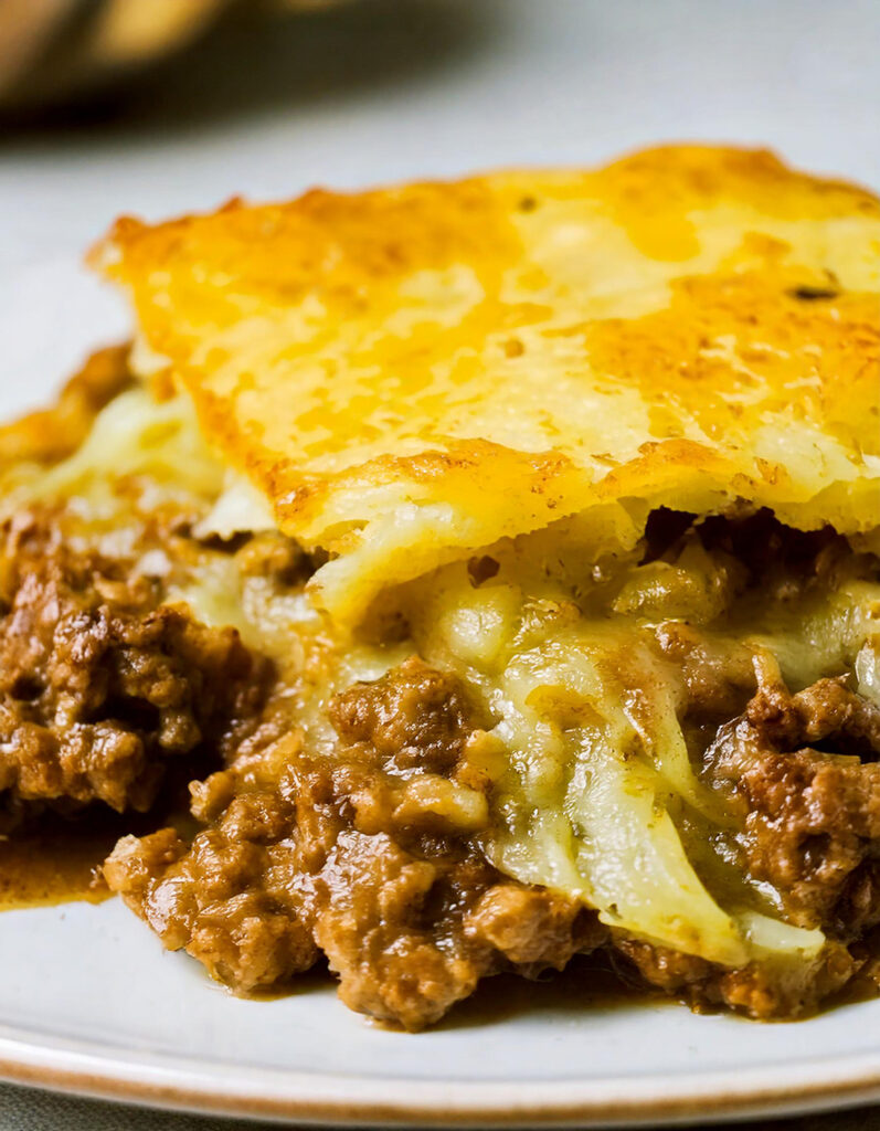 Philly Cheese Steak Shepherd's Pie