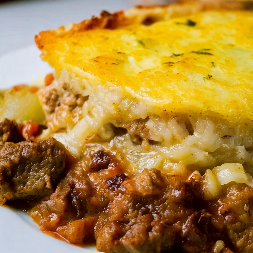 Philly Cheese Steak Shepherd's Pie