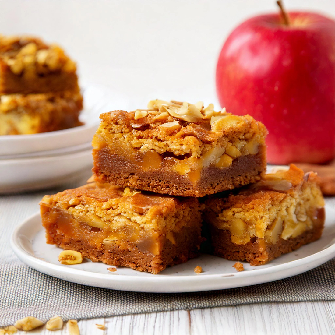 Salted Butterscotch Apple Bars