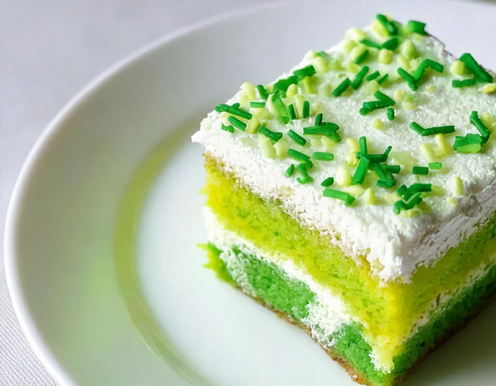 St. Patrick’s Day Poke Cake