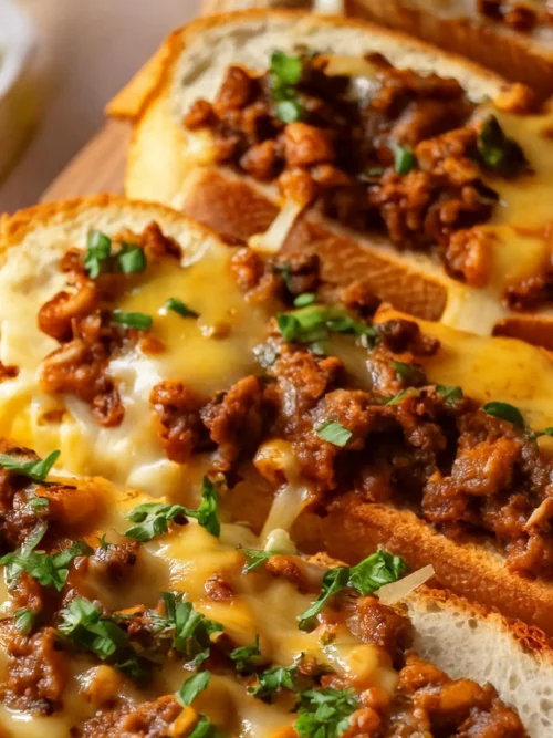 Garlic Bread Sloppy Joes lite