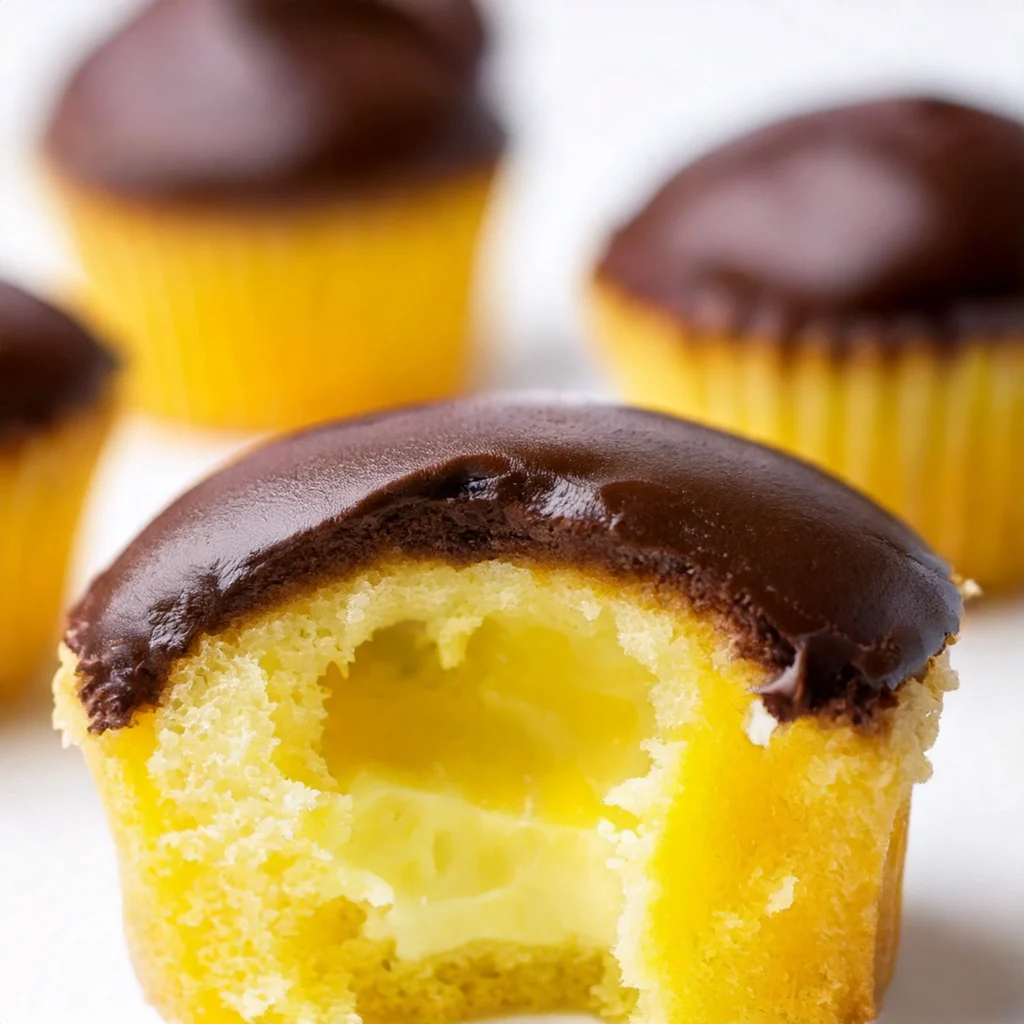 Boston Cream Pie Cupcakes